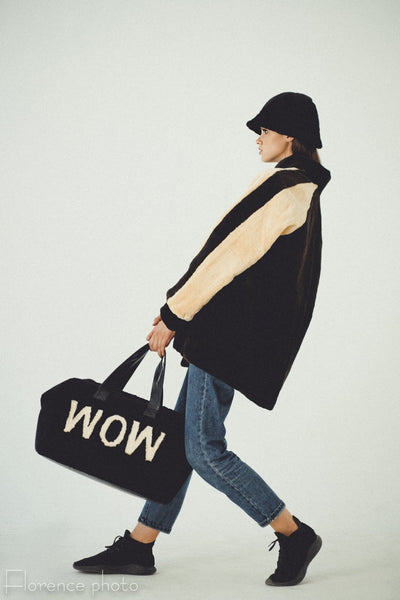 Black & White Beaver Jacket