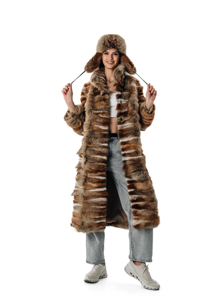 Fox Fur Full Lengh Coat