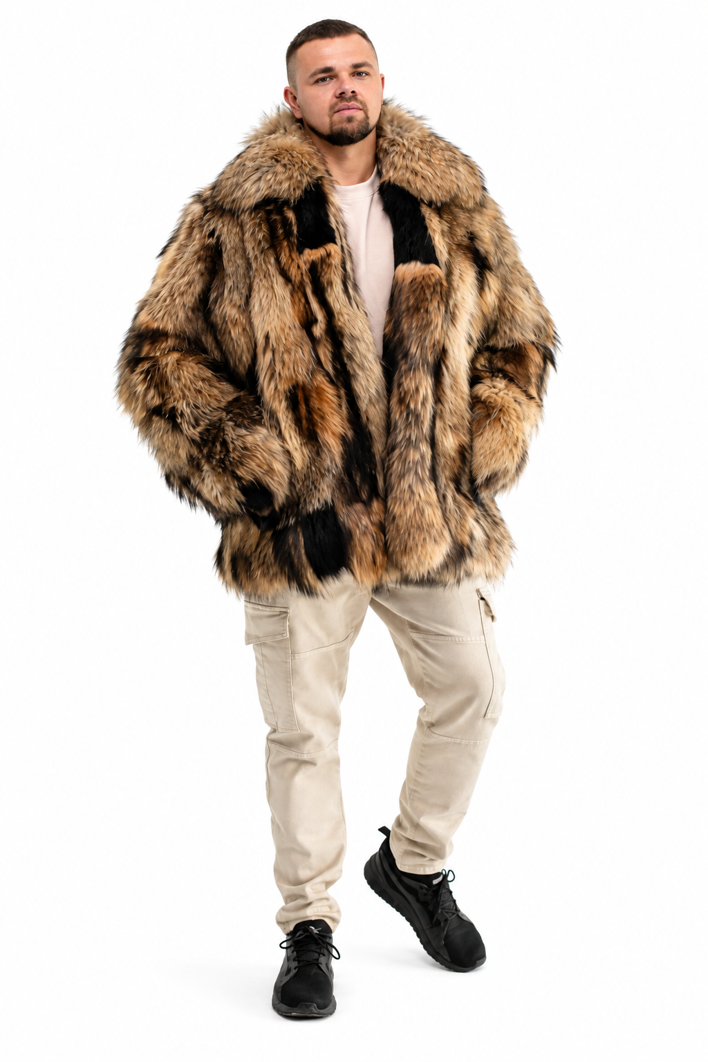 Raccoon Fur Jacket - Patched