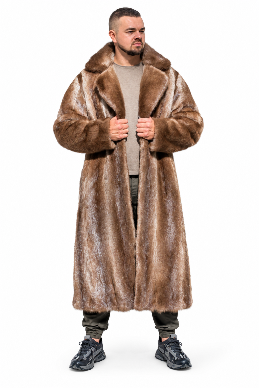 Full Lengh Otter Fur Coat