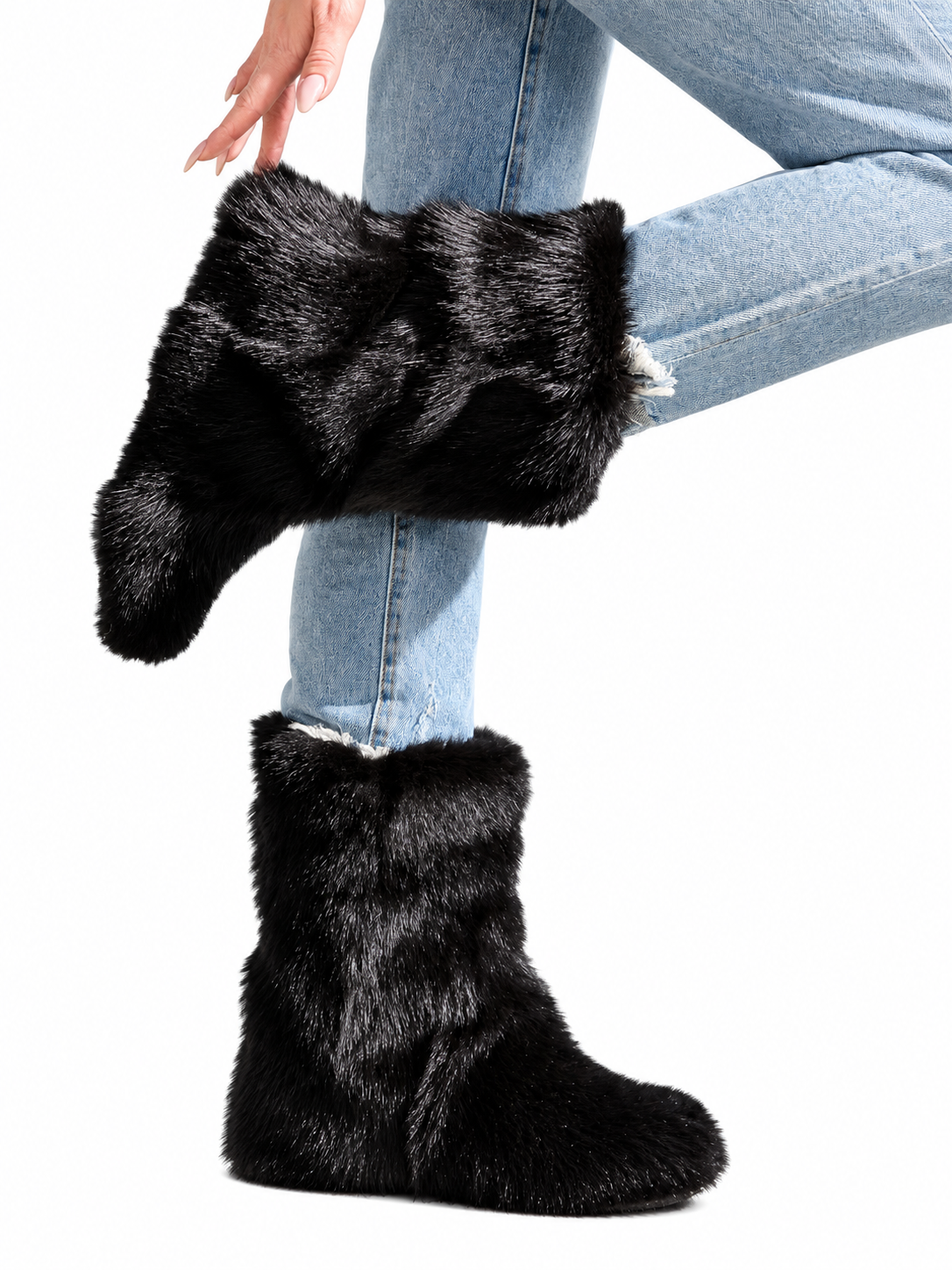 Raccoon Fur Boots