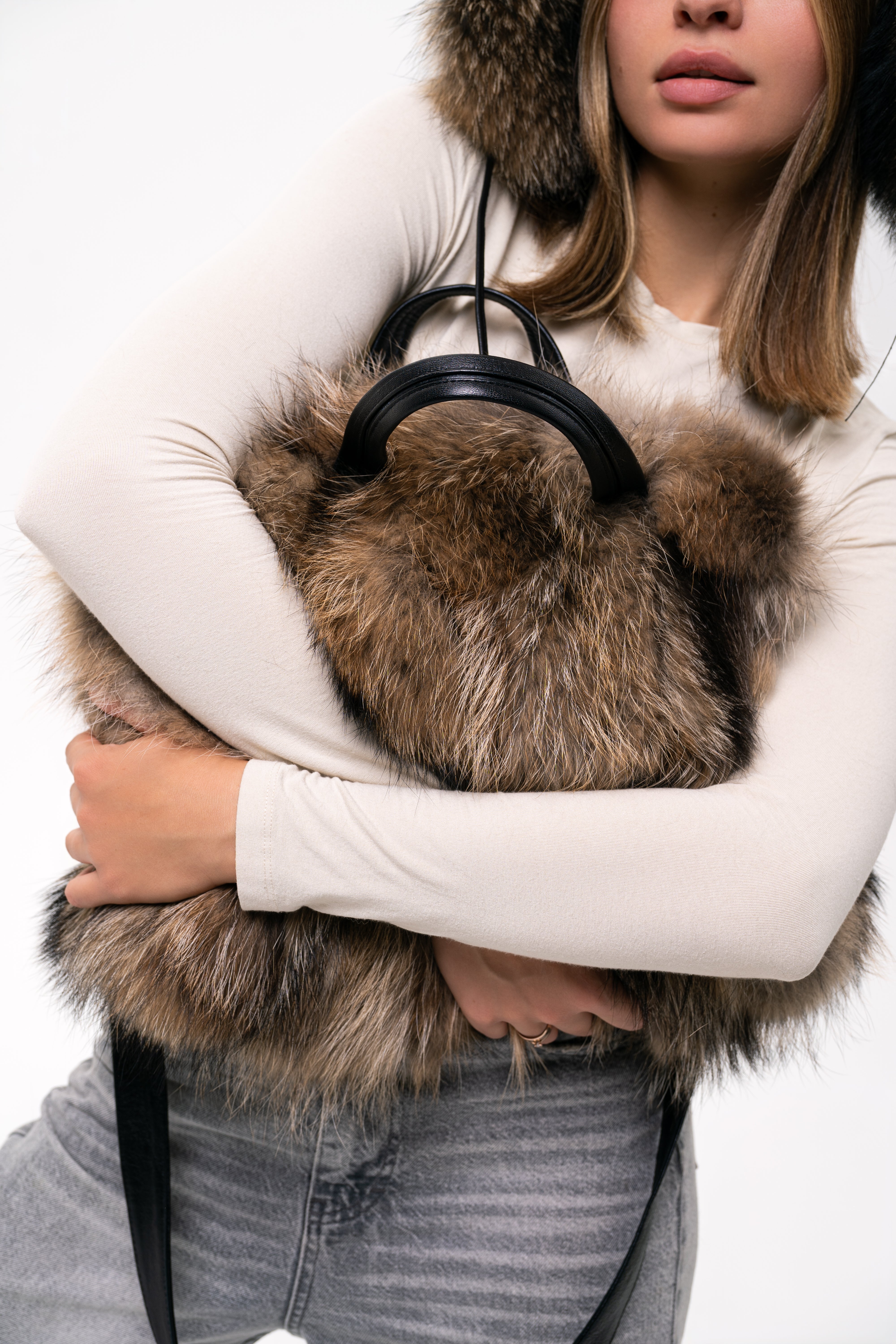 Raccoon Fur Bag