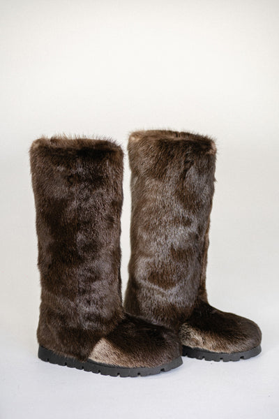 Otter Fur Boots - Outdoor