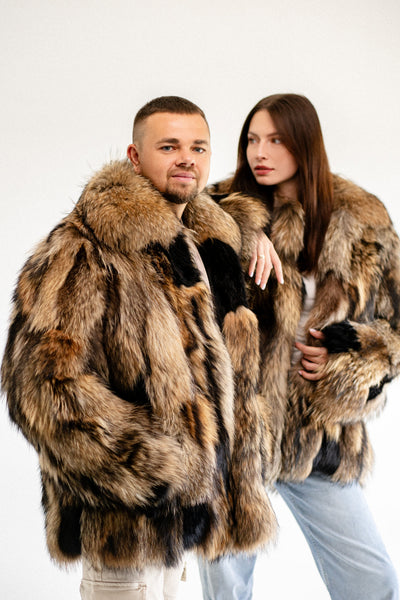 Raccoon Fur Jacket - Patched