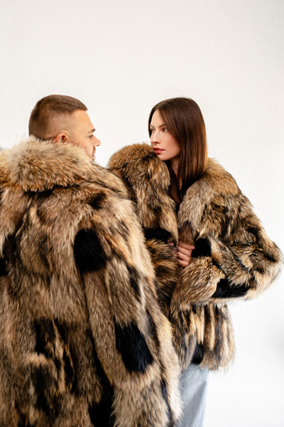 Raccoon Fur Jacket - Patched
