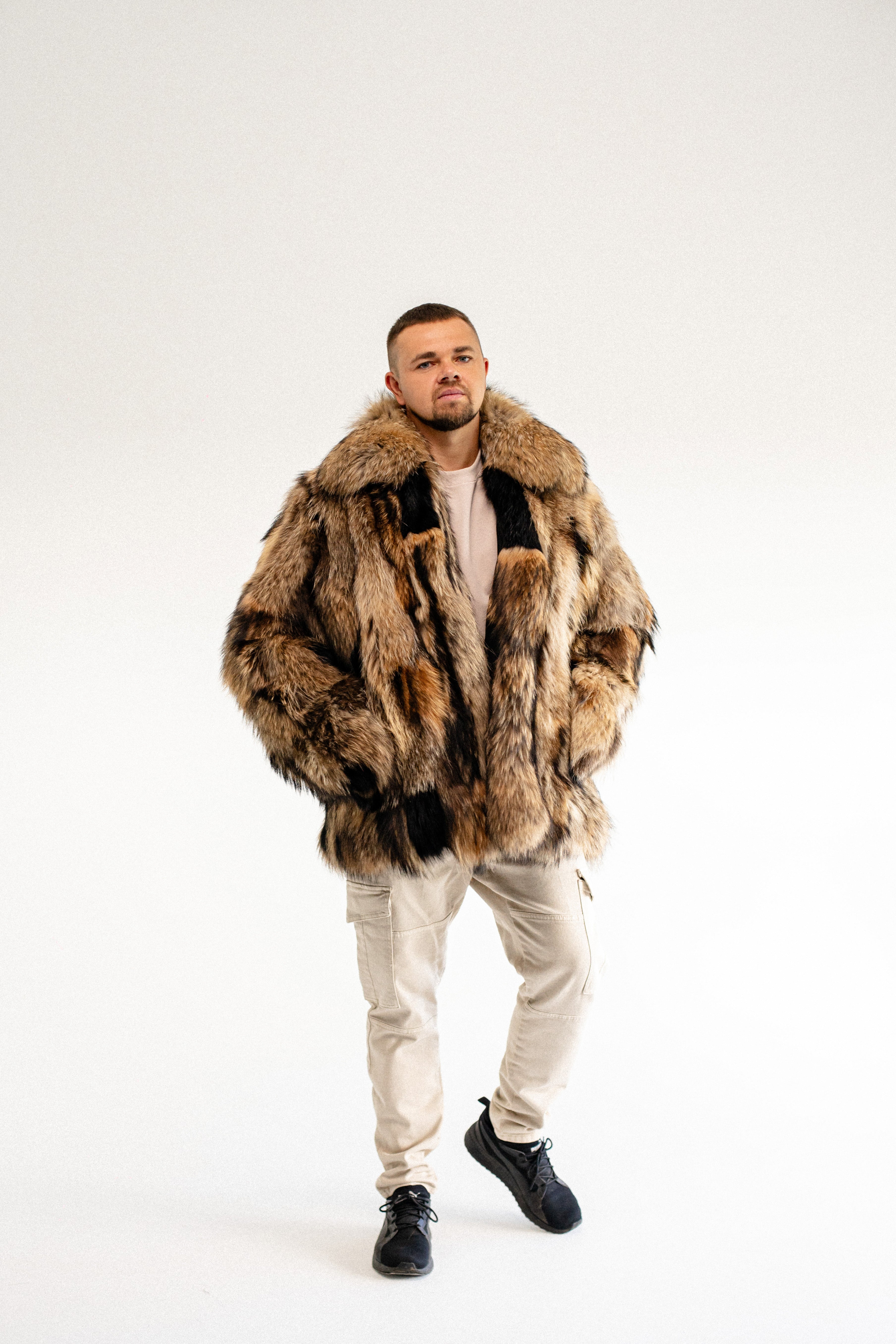 Raccoon Fur Jacket - Patched