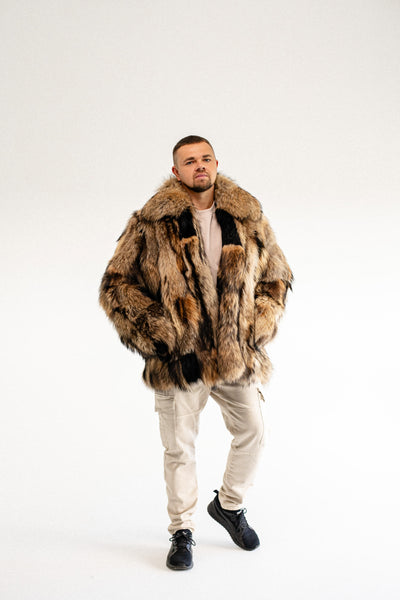 Raccoon Fur Jacket - Patched
