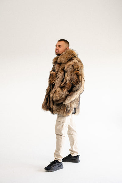 Raccoon Fur Jacket - Patched