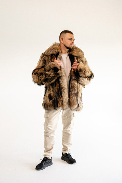 Raccoon Fur Jacket - Patched