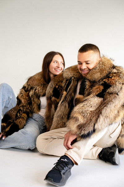 Raccoon Fur Jacket - Patched