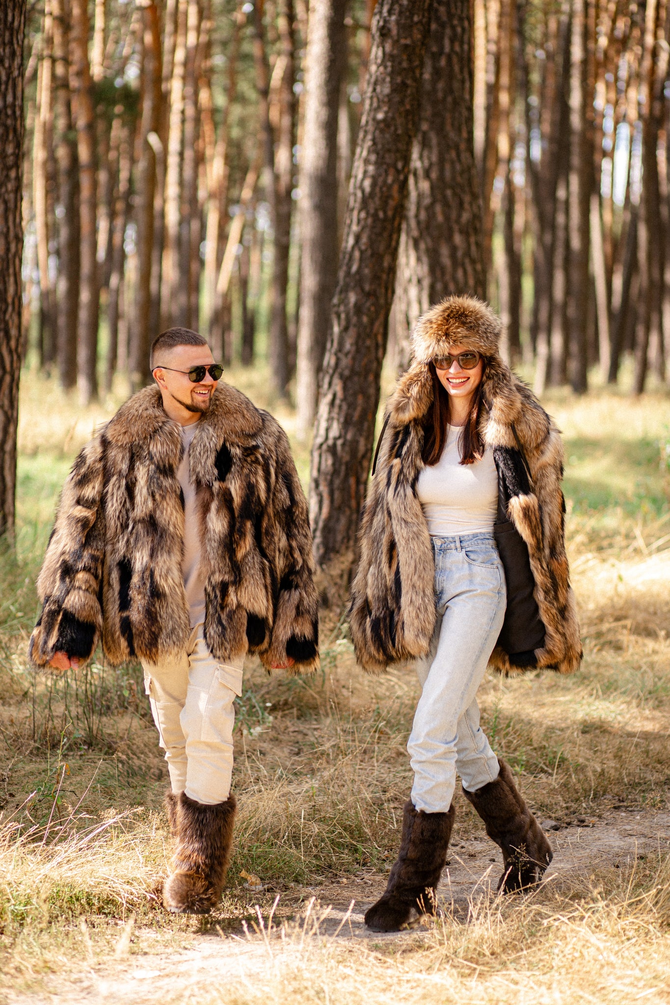 Raccoon Fur Jacket - Patched