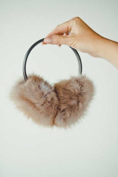 Brown Marten Fur Earmuffs