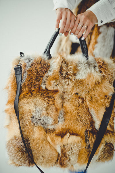 Red Fox Fur Bag