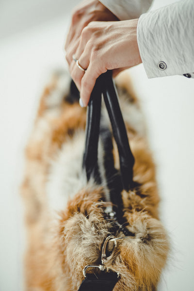 Red Fox Fur Bag