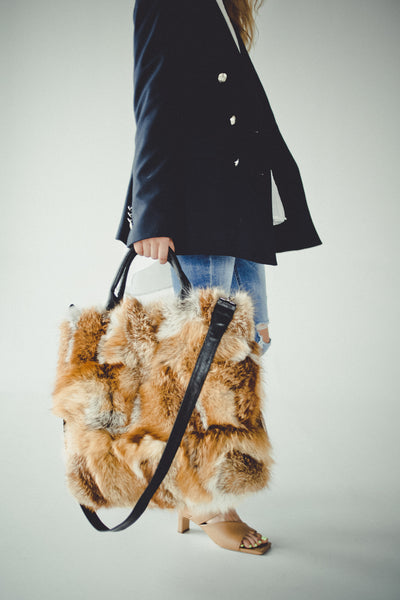 Red Fox Fur Bag