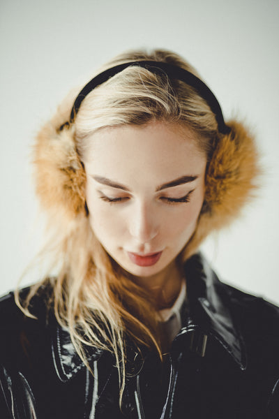 Brown Marten Fur Earmuffs