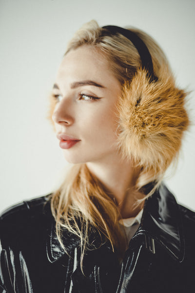 Red Fox Fur Earmuffs