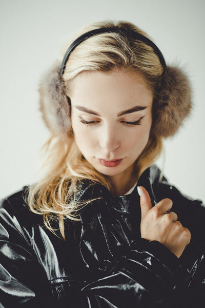 Raccoon Fur Earmuffs