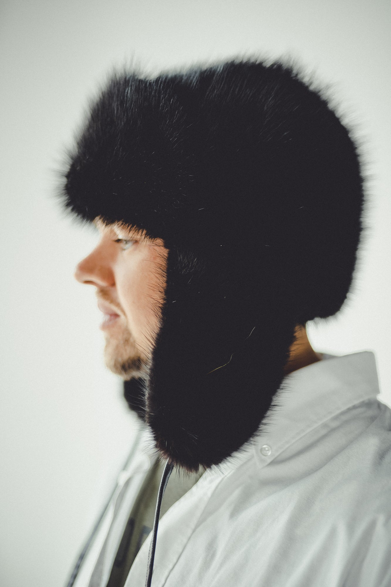 Black Nutria Fur Hat