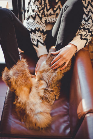 Red Fox Fur Boots