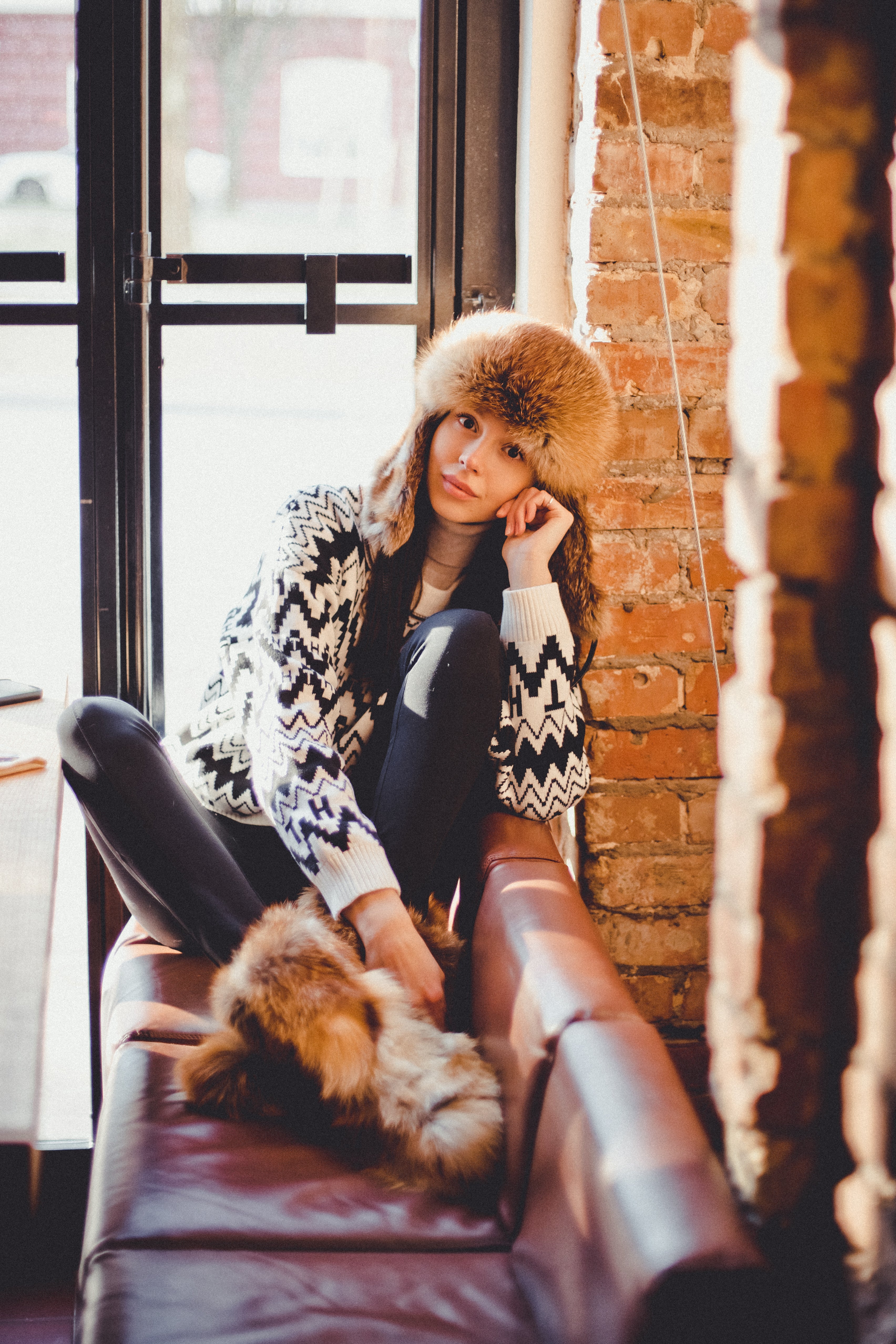 Red Fox Fur Boots