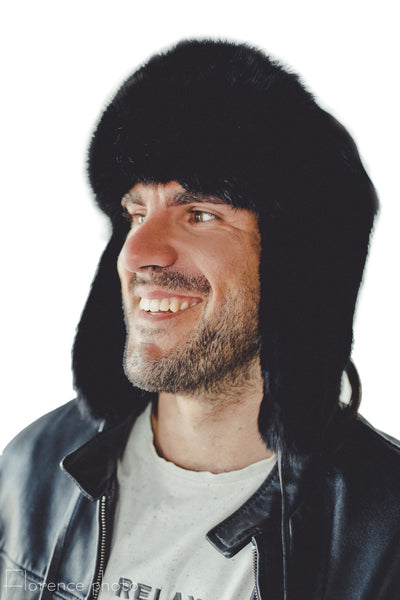 Pink Rabbit Fur Hat