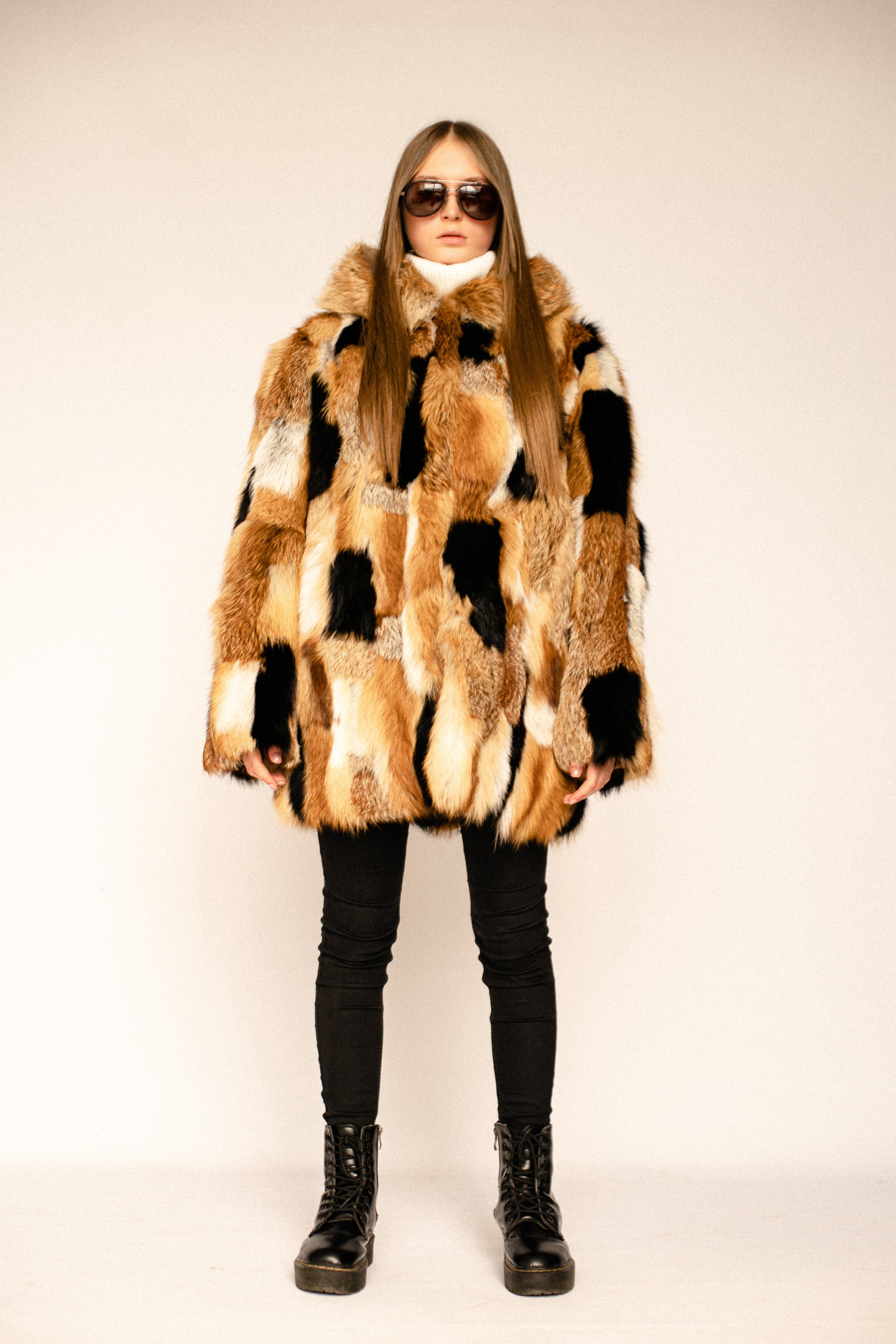 Fox Fur Hooded Jacket
