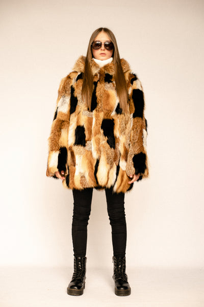 Fox Fur Hooded Jacket