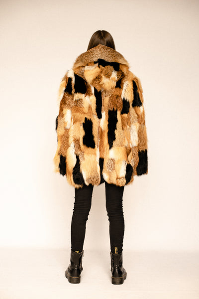 Fox Fur Hooded Jacket