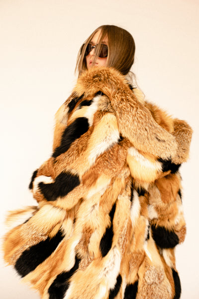Fox Fur Hooded Jacket