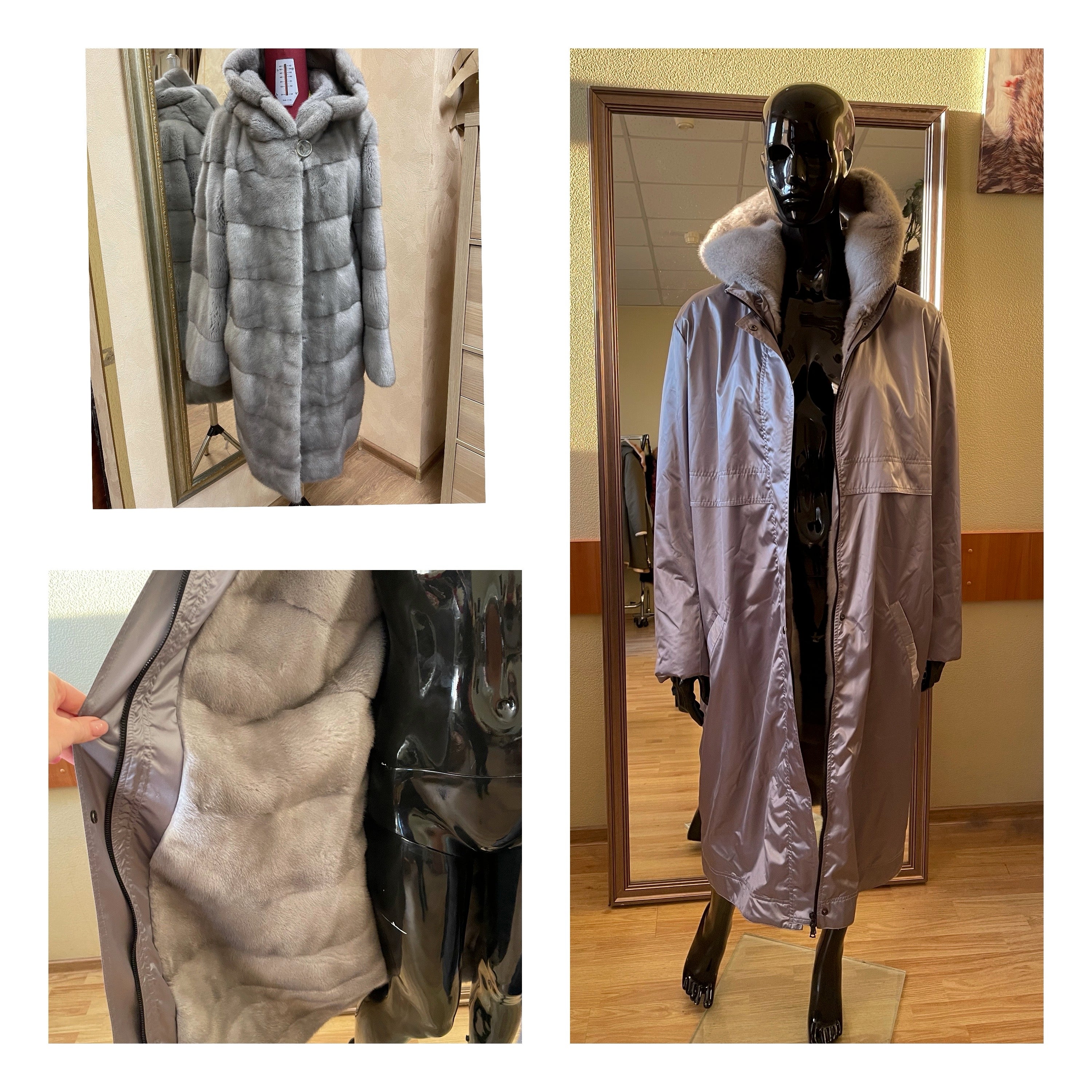 Fur Coat to Fur Lined Jacket Restyle