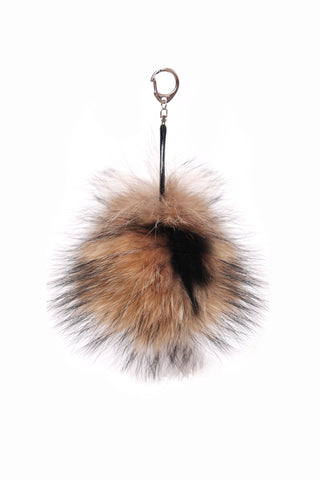 Raccoon Fur Bag Charm