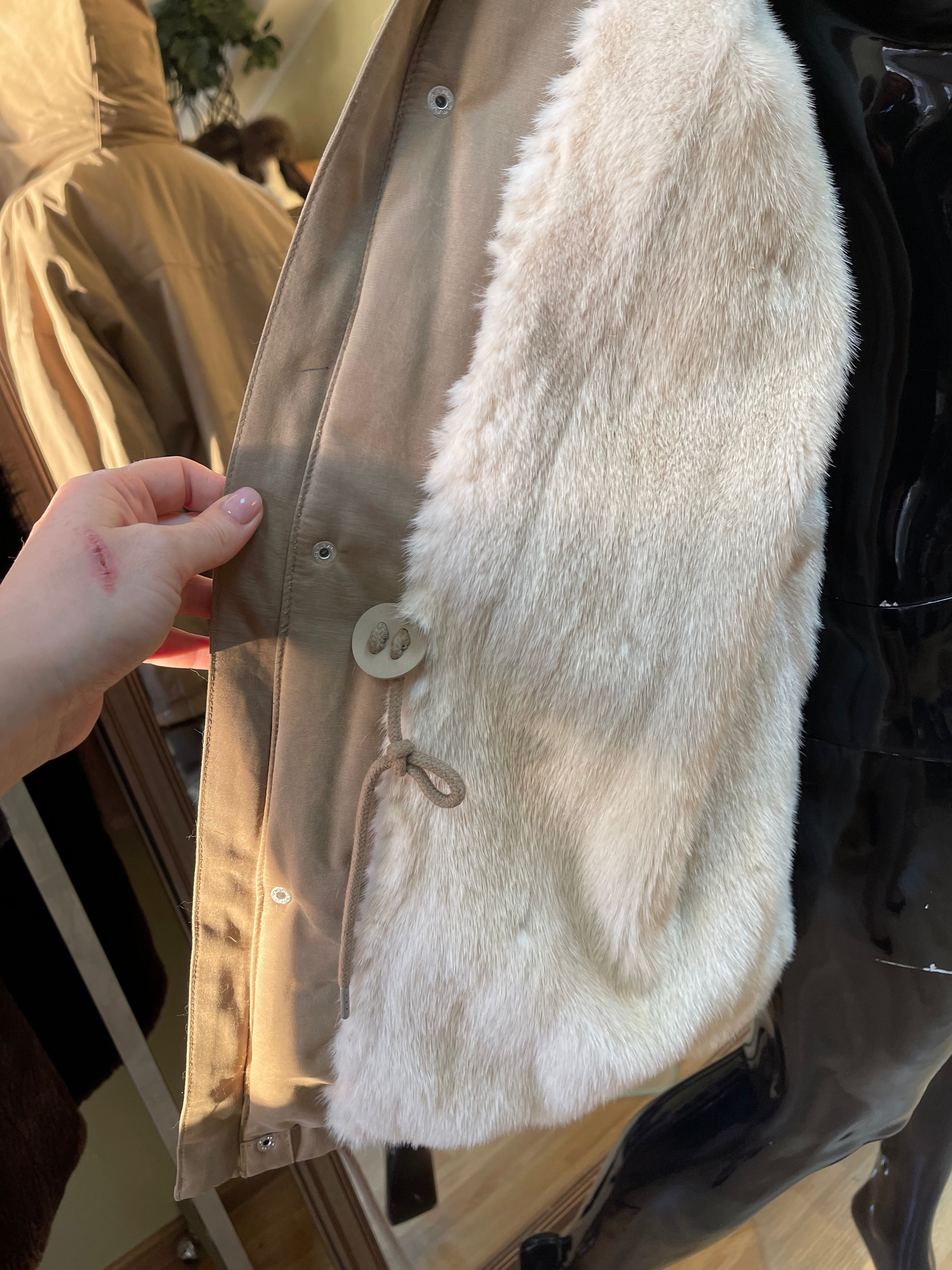Fur Coat to Fur Lined Jacket Restyle