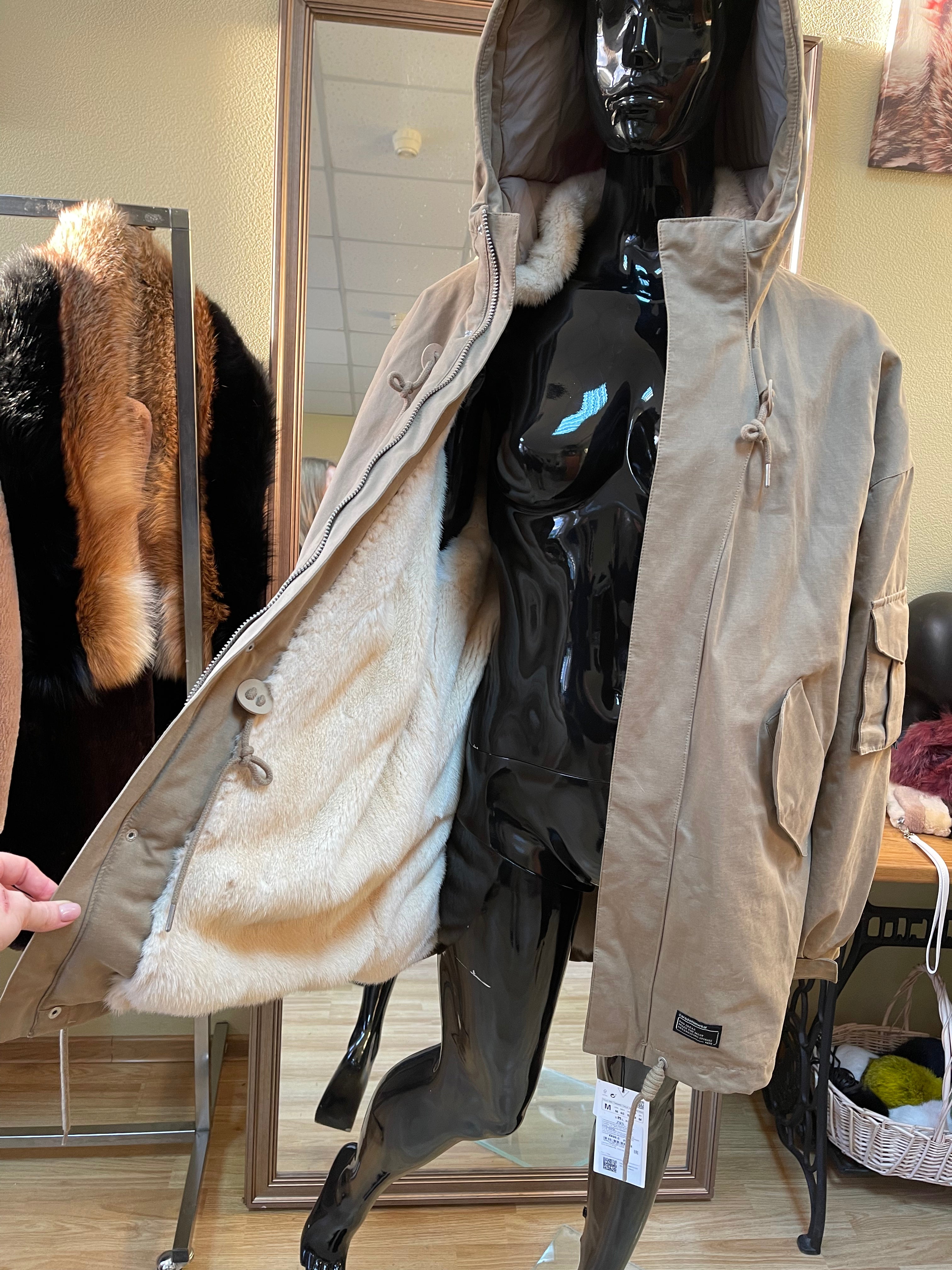 Fur Coat to Fur Lined Jacket Restyle