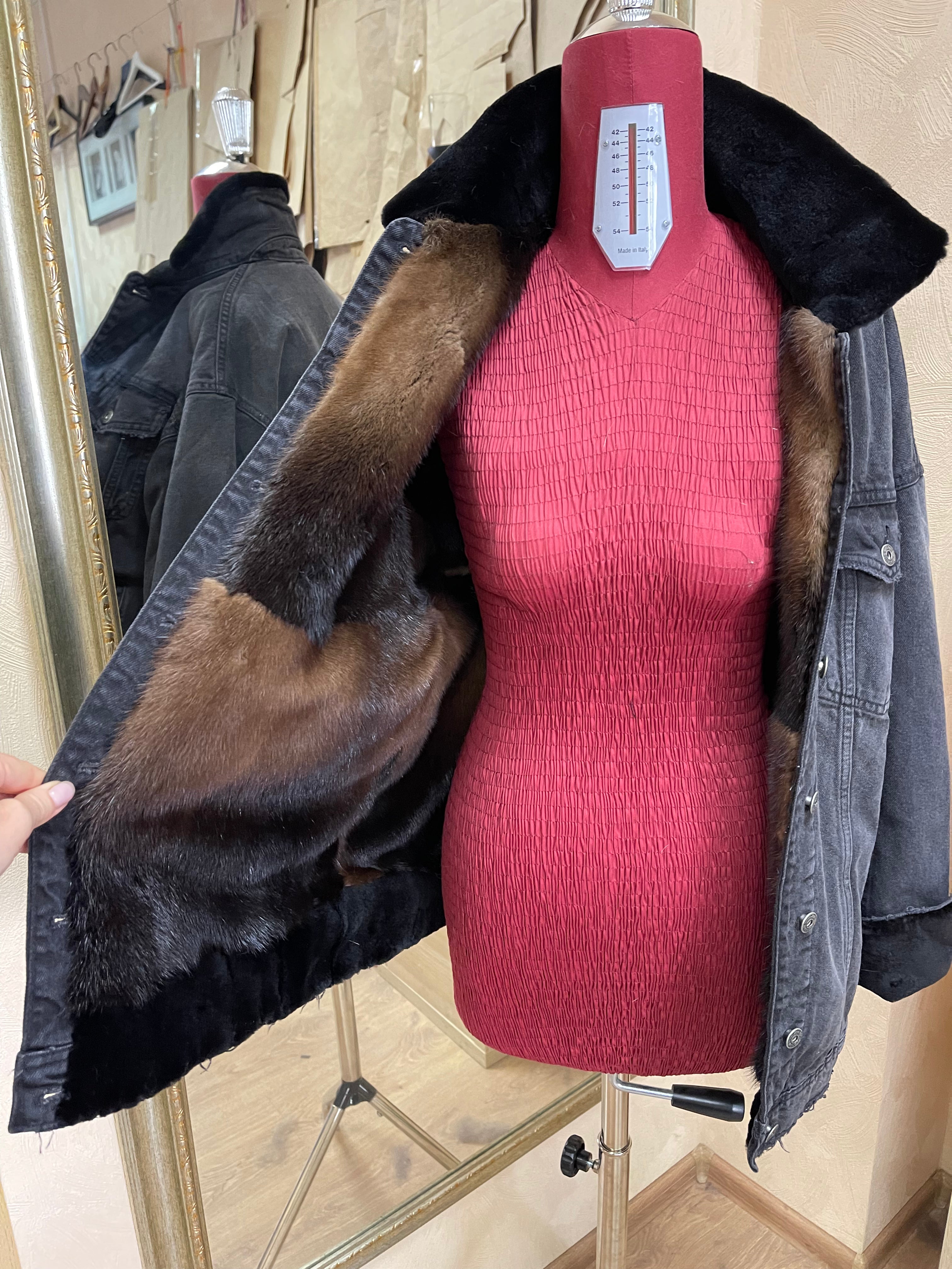 Fur Coat to Fur Lined Jacket Restyle