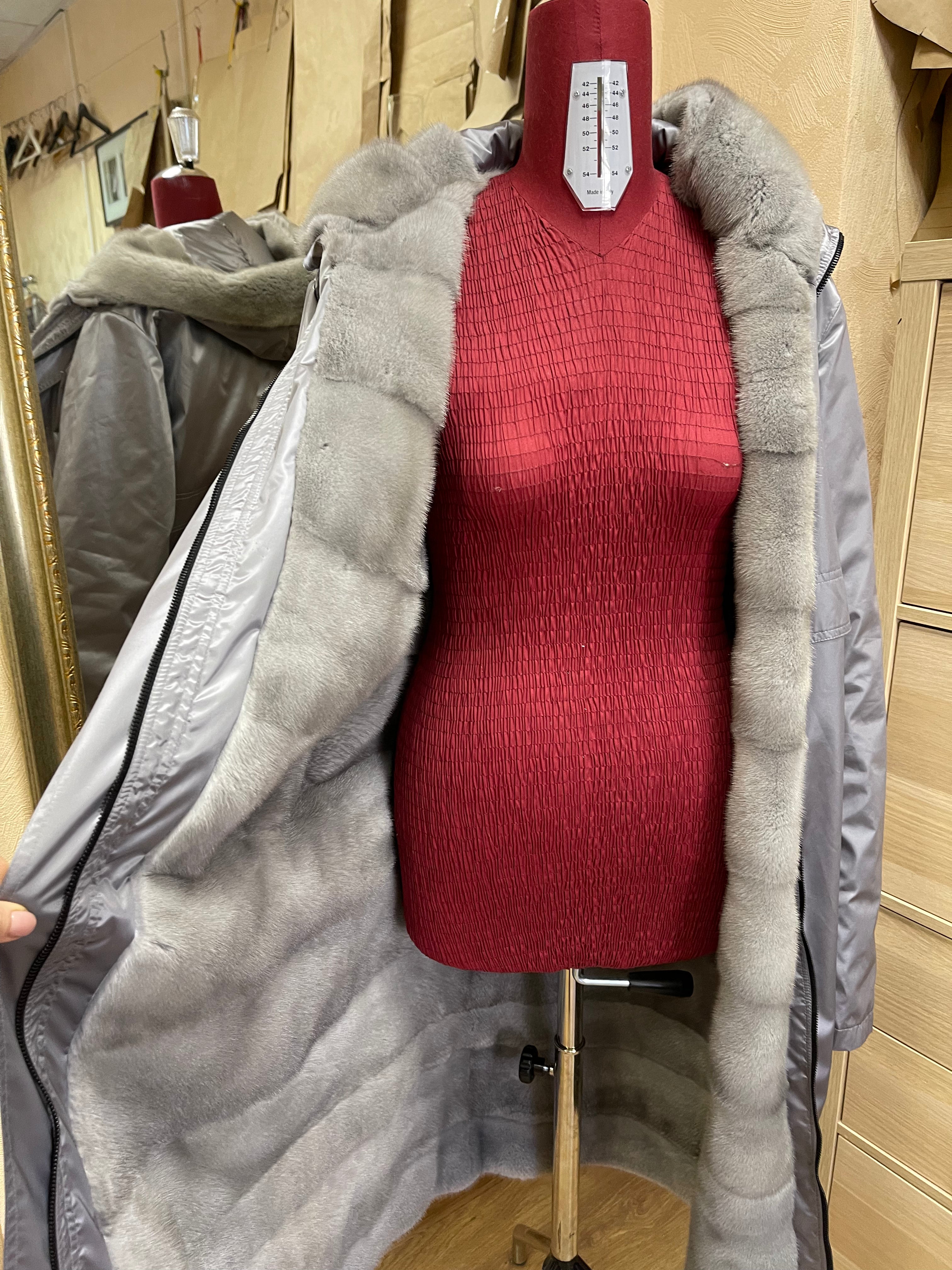 Fur Coat to Fur Lined Jacket Restyle