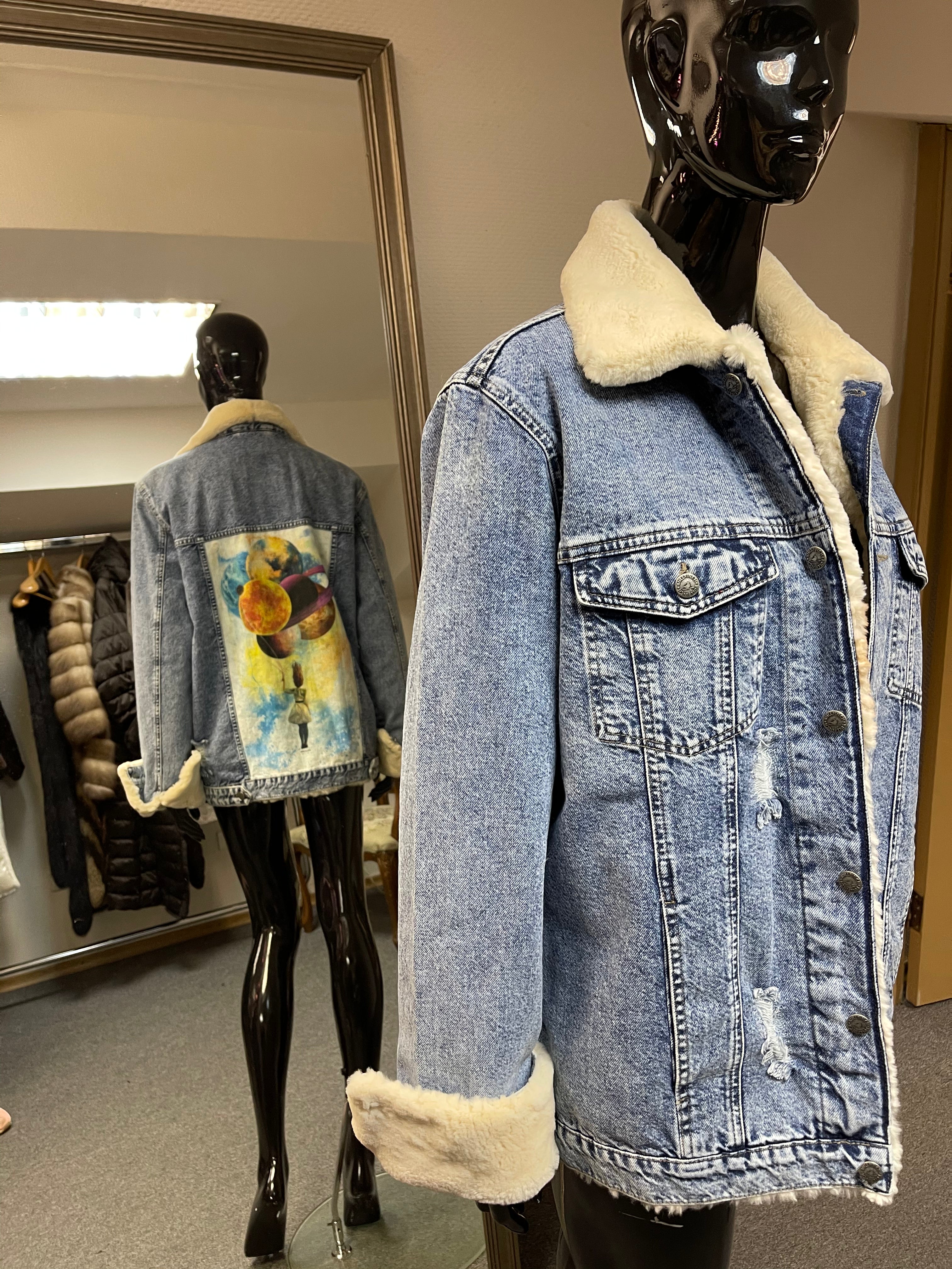 Fur Coat to Fur Lined Jacket Restyle