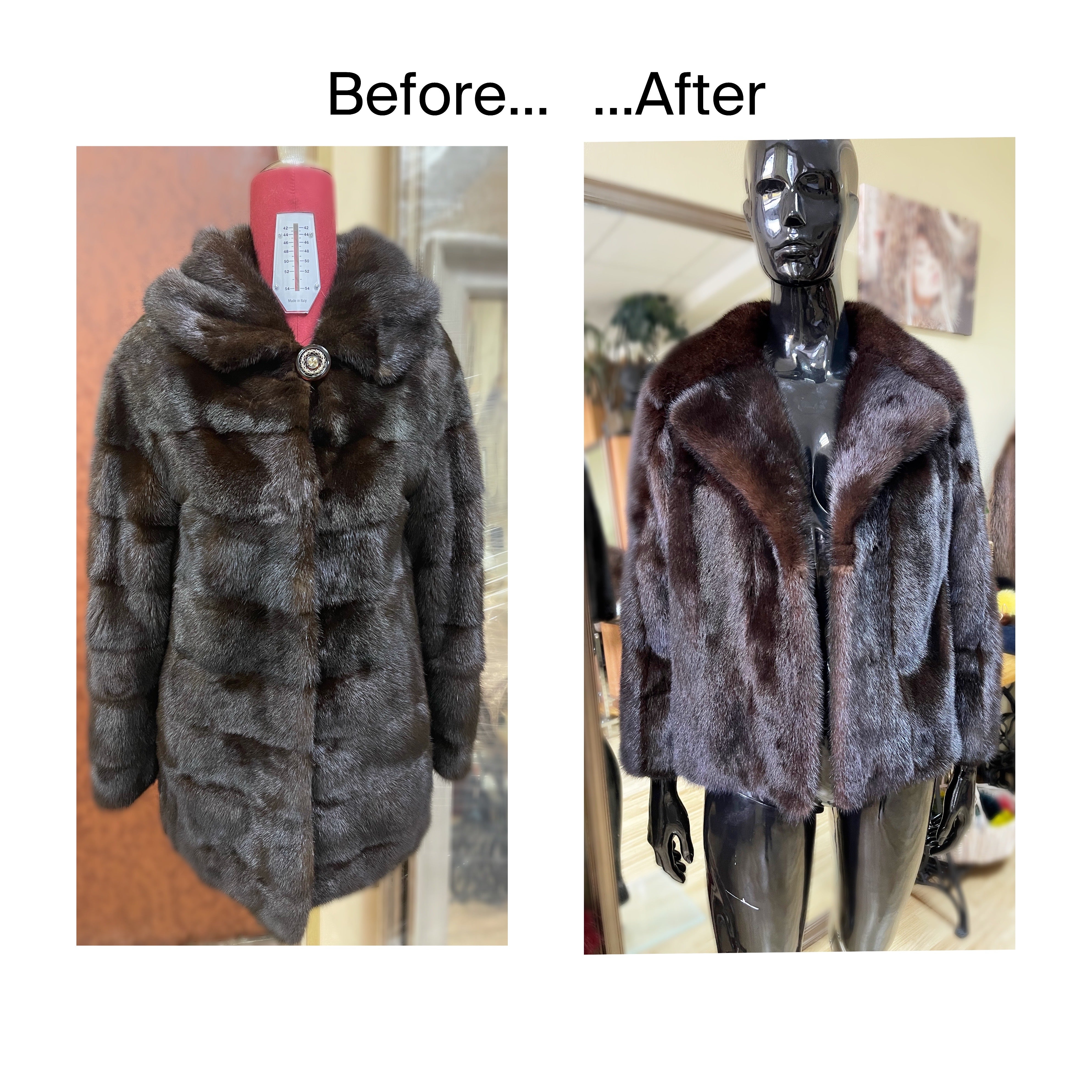 Fur Coat to Bomber Jacket Restyling