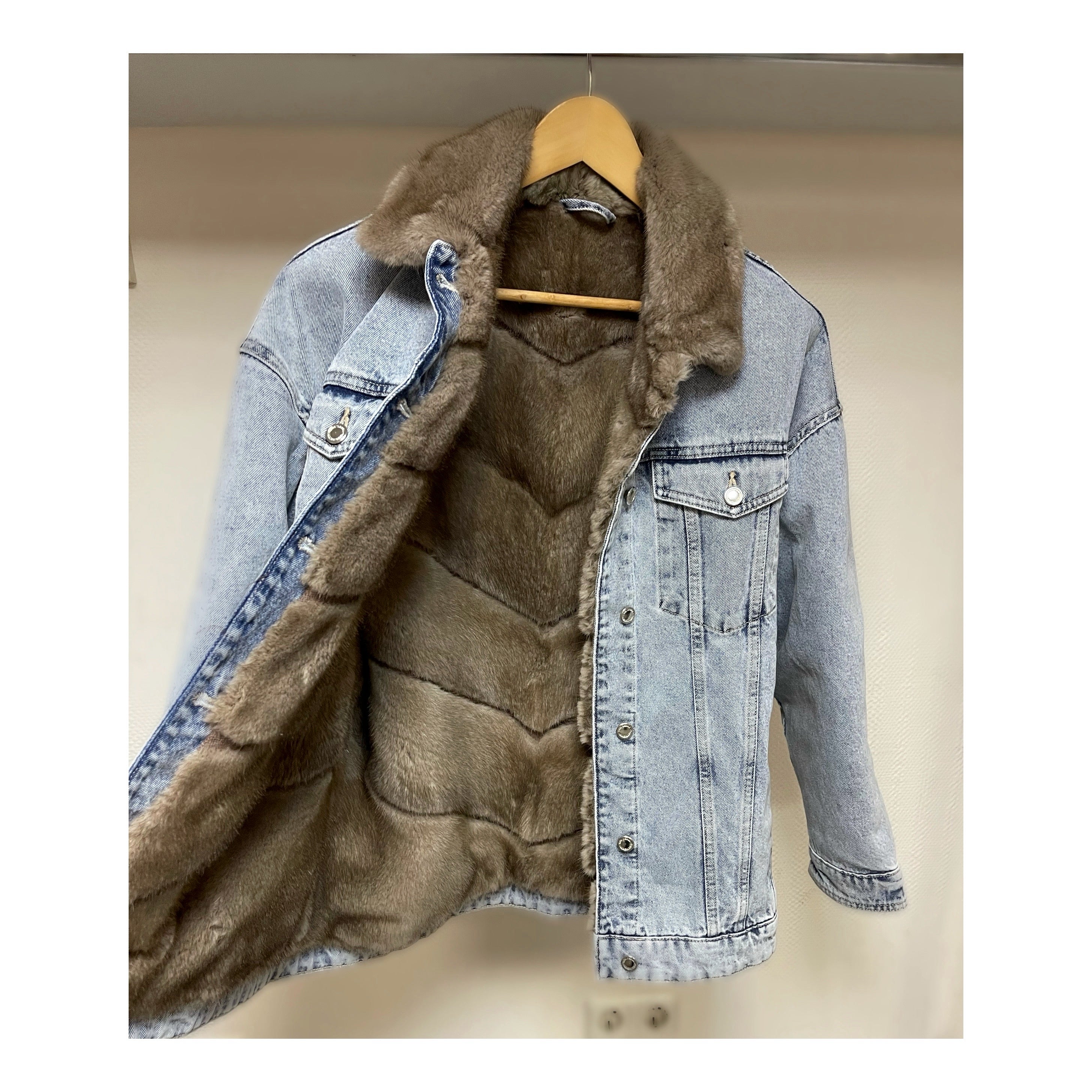 Fur Coat to Fur Lined Jacket Restyle