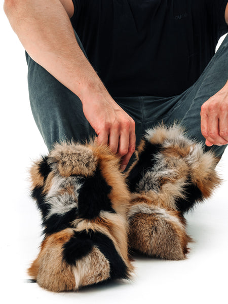 Fox Fur Boots - Mix