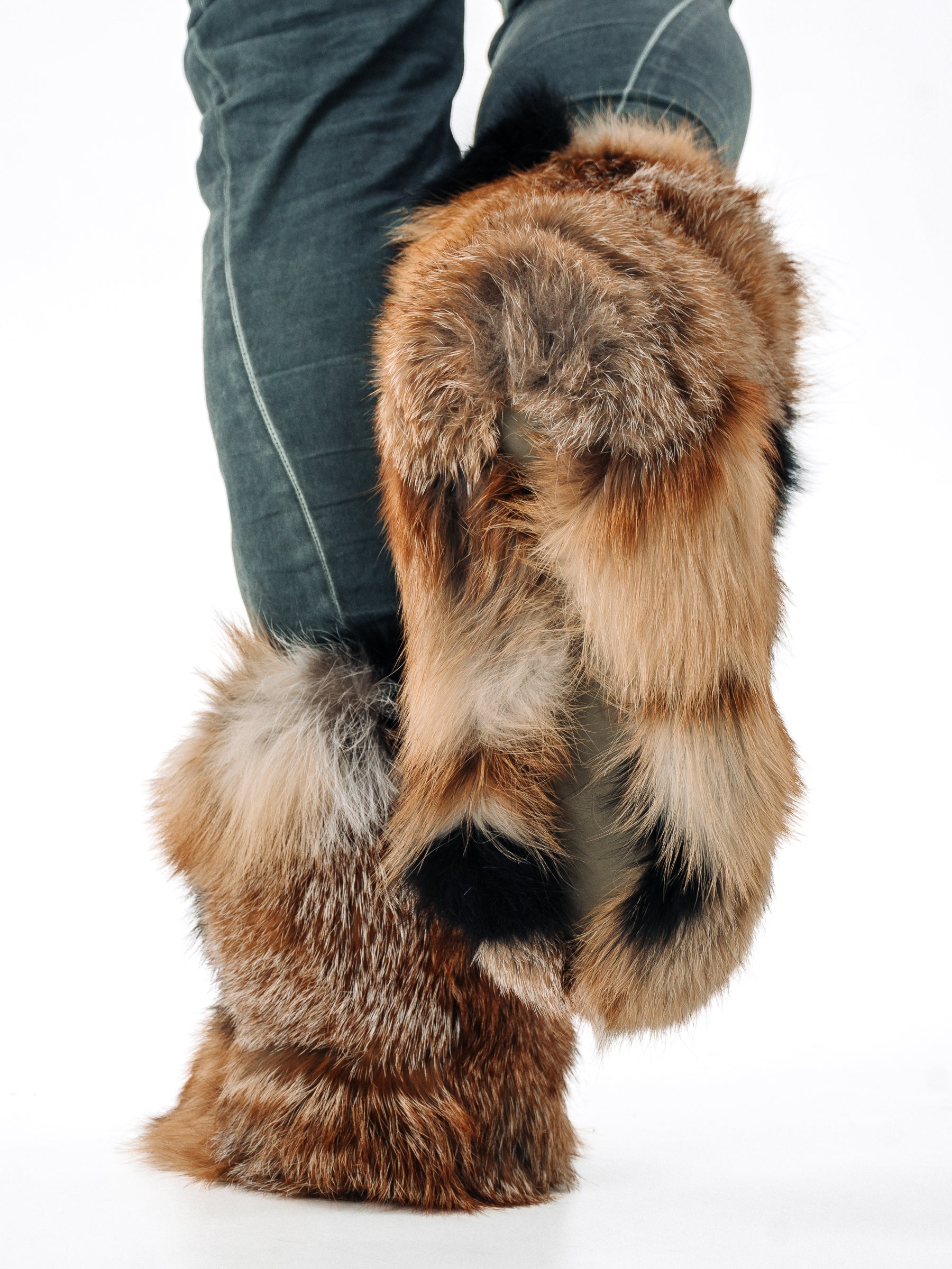 Black Fur Boots