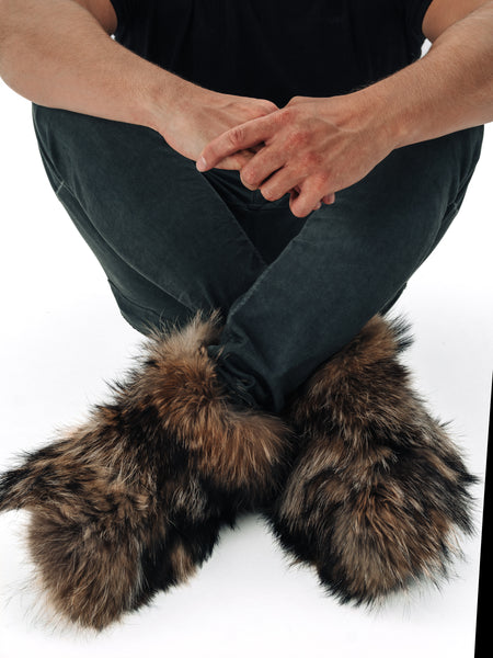 Red Fox Fur Boots