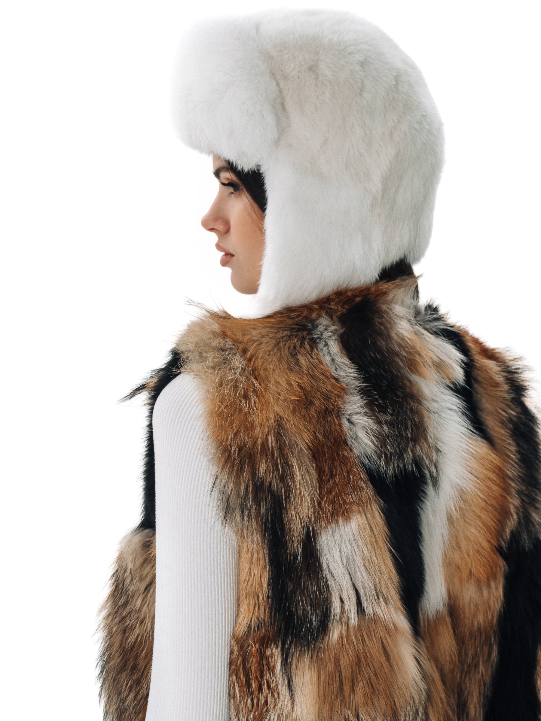 Pink Rabbit Fur Hat