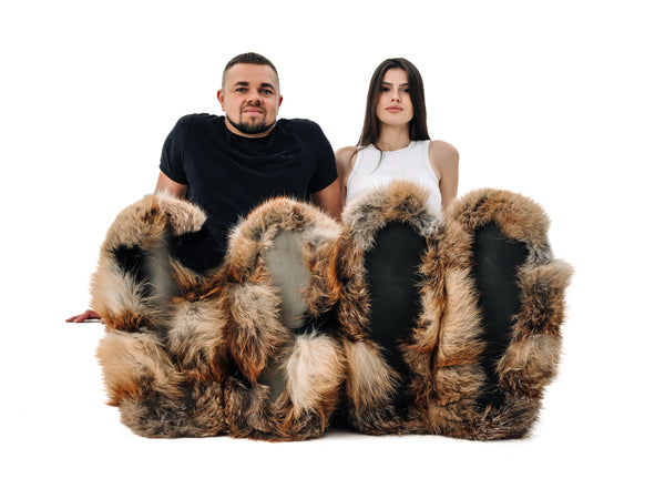 Fox Fur Boots - Mix