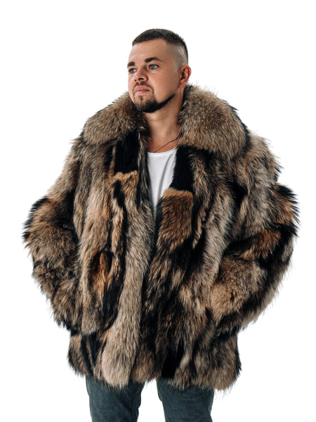 Raccoon Fur Jacket - Patched