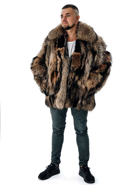 Raccoon Fur Jacket - Patched