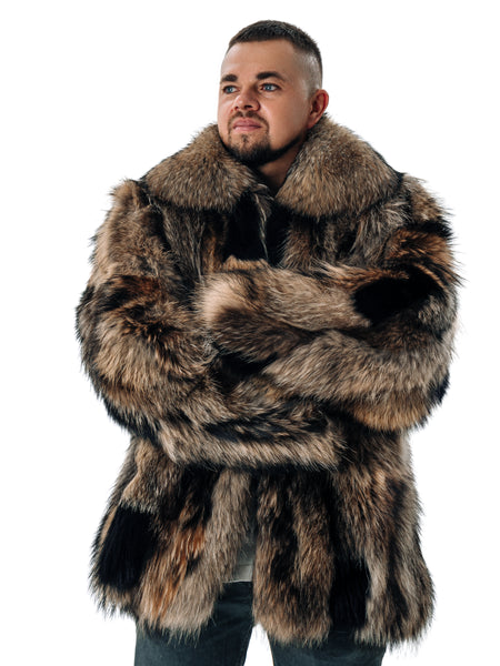 Raccoon Fur Jacket for Men