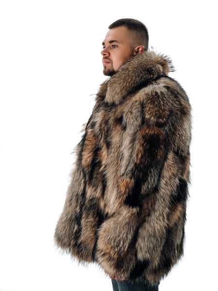 Raccoon Fur Jacket for Men