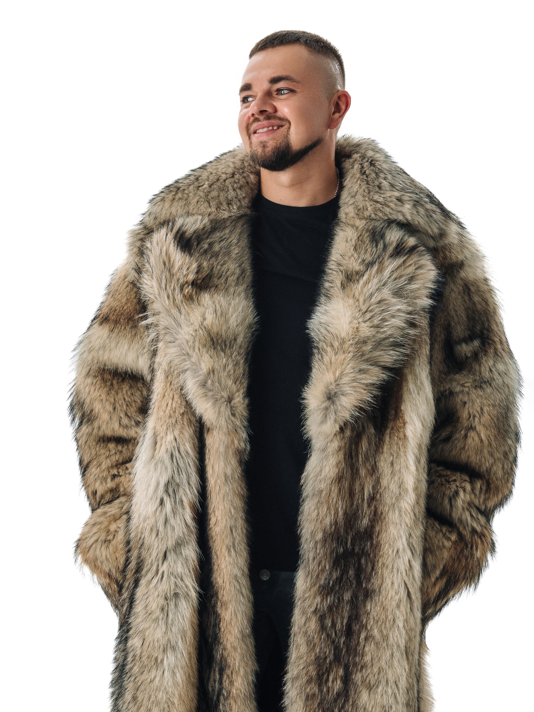Full Lengh Coyote Fur Coat