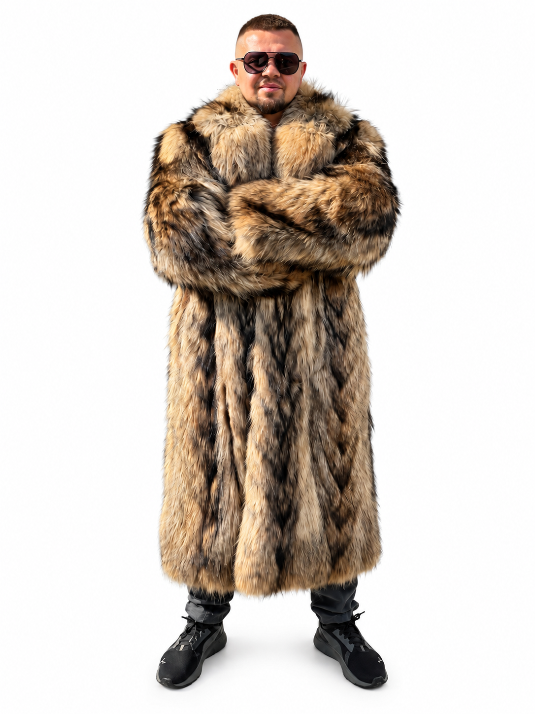 Full Lengh Raccoon Fur Coat